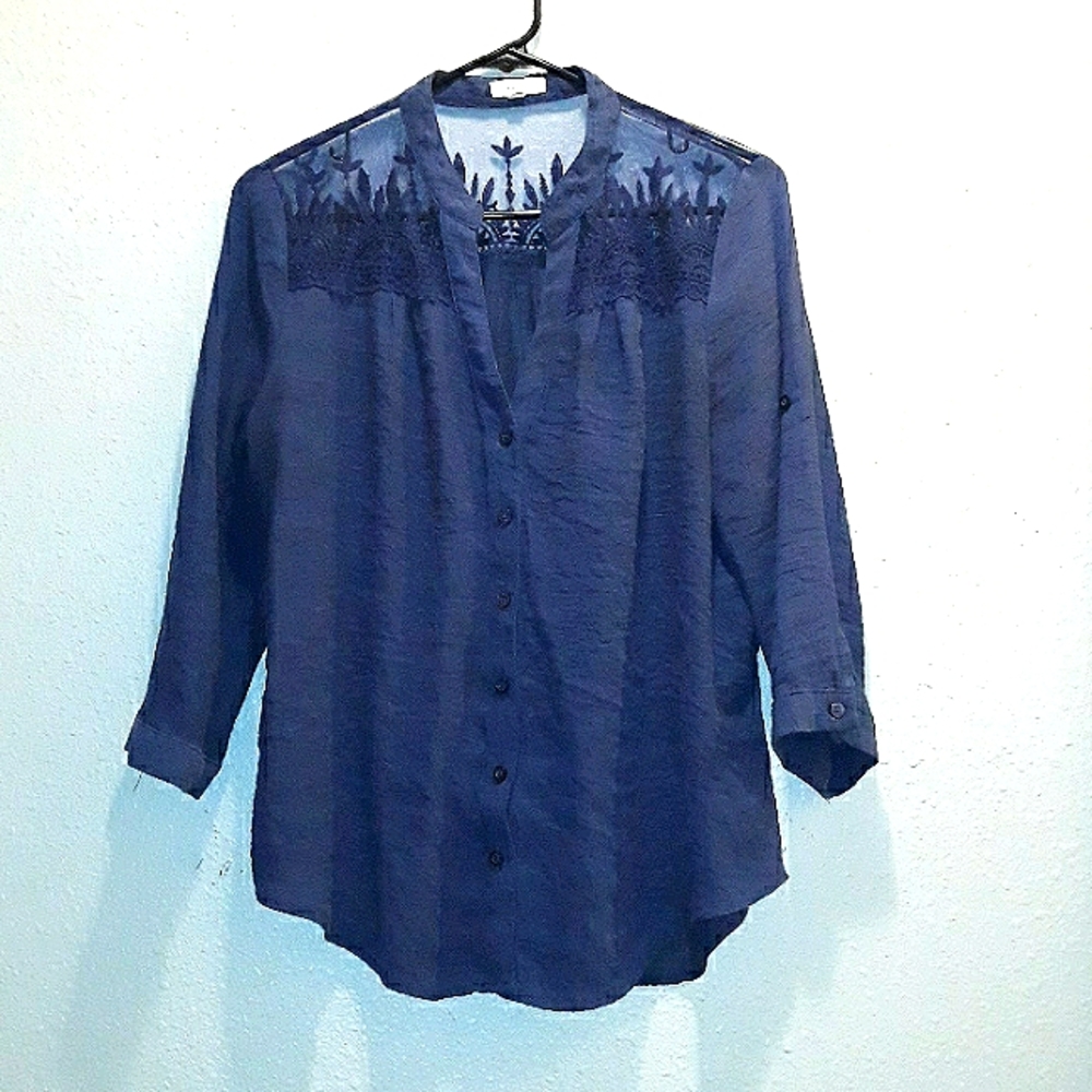 Mine embroidered lace blouse